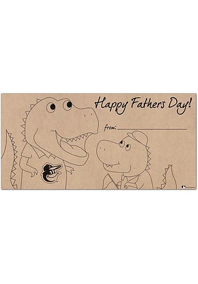 Baltimore Orioles Fathers Day Coloring Sign