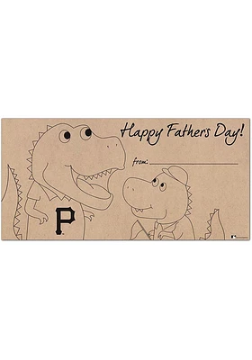 Pittsburgh Pirates Fathers Day Coloring Sign
