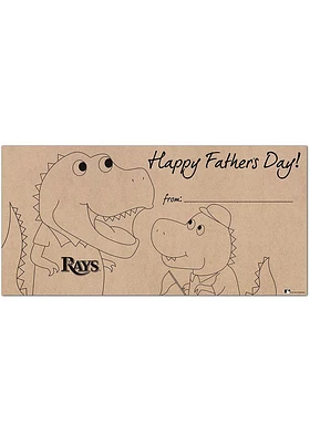 Tampa Bay Rays Fathers Day Coloring Sign