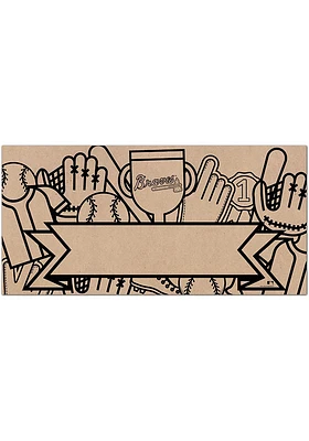 Atlanta Braves Banner Coloring Sign