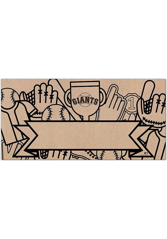 San Francisco Giants Banner Coloring Sign