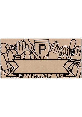 Pittsburgh Pirates Banner Coloring Sign