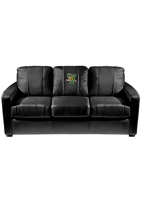 Vermont Catamounts Faux Leather Sofa - Black