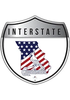 St Louis Cardinals 12 Inch Patriotic Interstate Metal Sign