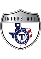 Texas Rangers 12 Inch Patriotic Interstate Metal Sign