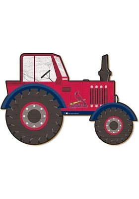 St Louis Cardinals Tractor Cutout Sign