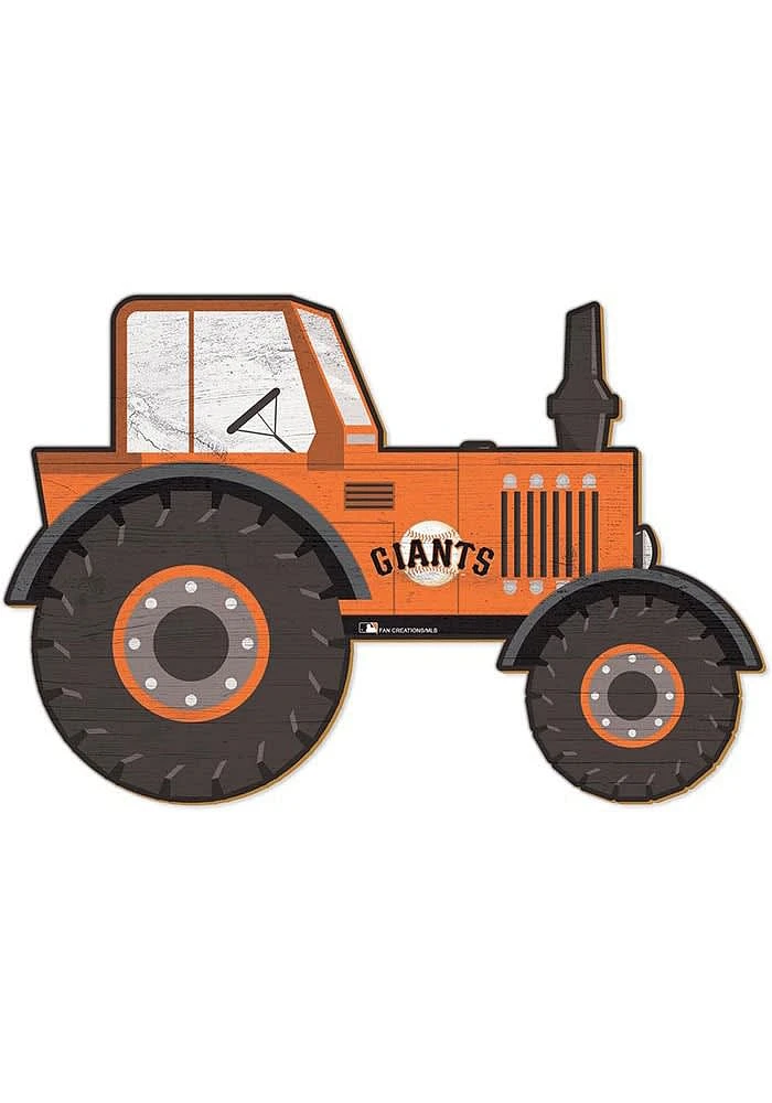 San Francisco Giants Tractor Cutout Sign