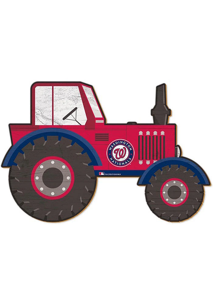 Washington Nationals Tractor Cutout Sign