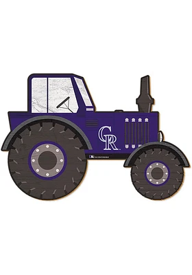 Colorado Rockies Tractor Cutout Sign