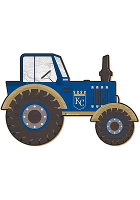 Kansas City Royals Tractor Cutout Sign - Blue