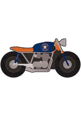 Houston Astros Motorcycle Cutout Sign