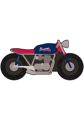 Atlanta Braves Motorcycle Cutout Sign