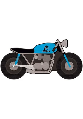 Miami Marlins Motorcycle Cutout Sign