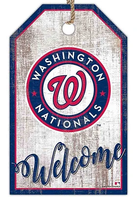 Washington Nationals Welcome Team Tag Sign