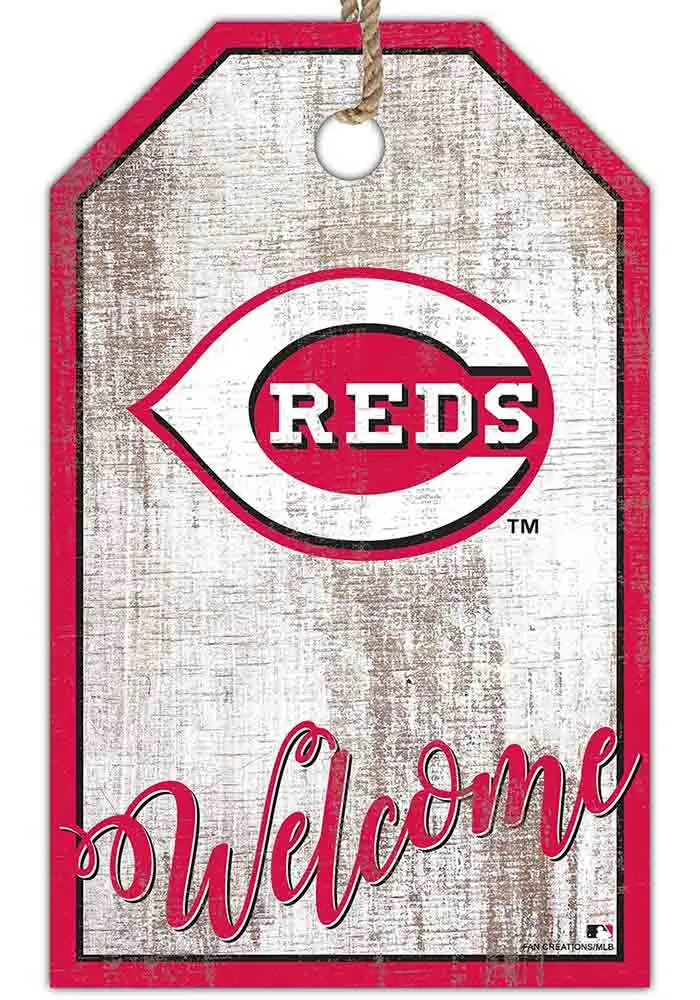 Cincinnati Reds Welcome Team Tag Sign