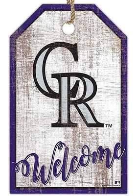 Colorado Rockies Welcome Team Tag Sign