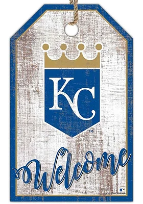 Kansas City Royals Welcome Team Tag Sign - Blue