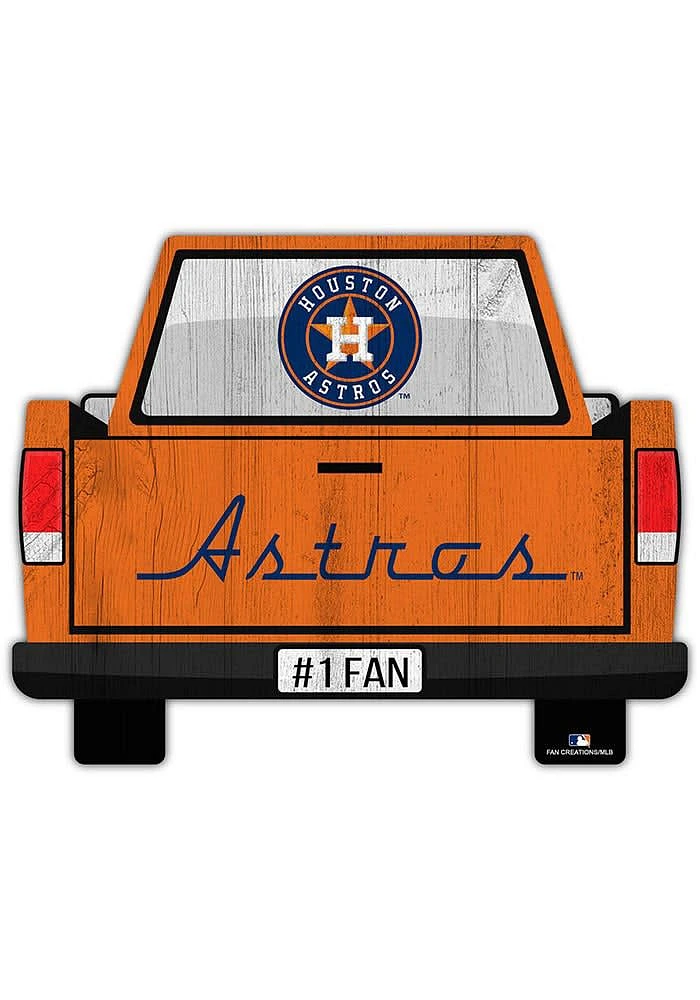 Houston Astros Truck Back Cutout Sign