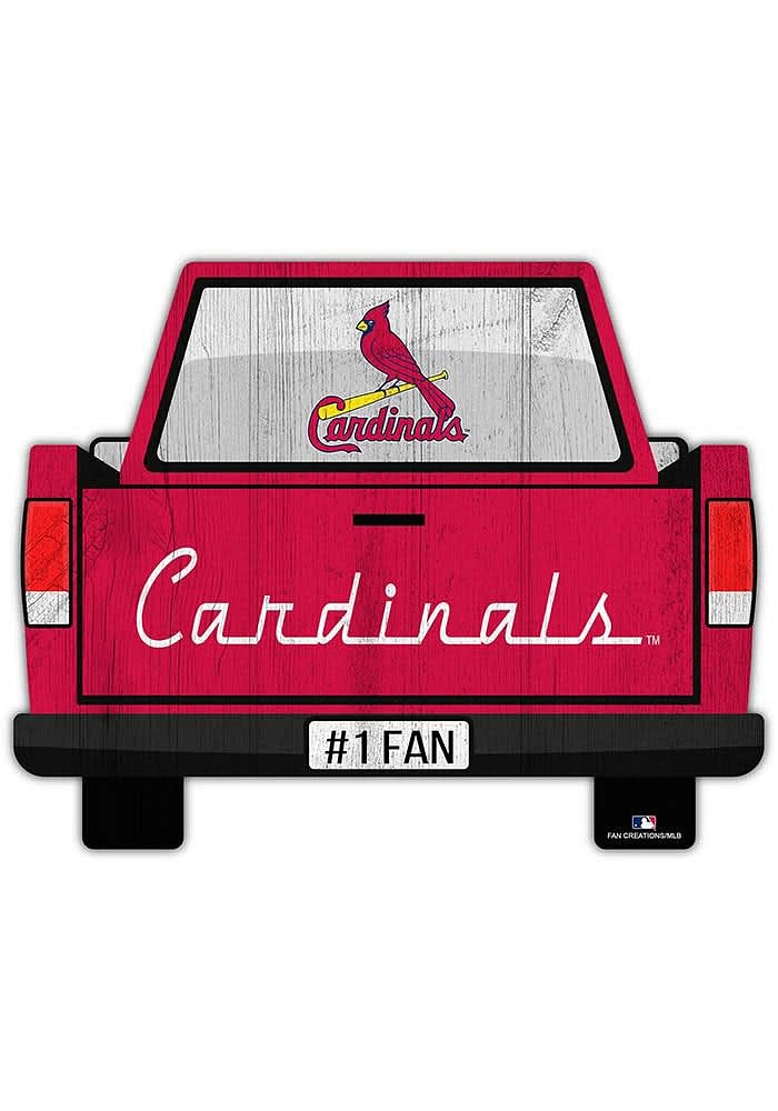 St Louis Cardinals Truck Back Cutout Sign