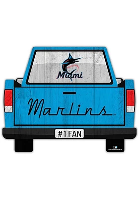 Miami Marlins Truck Back Cutout Sign