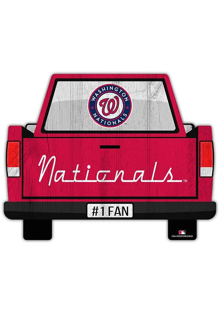 Washington Nationals Truck Back Cutout Sign
