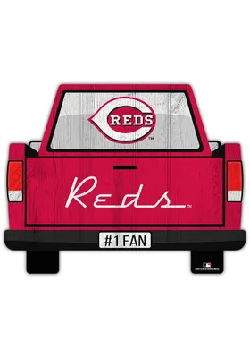 Cincinnati Reds Truck Back Cutout Sign