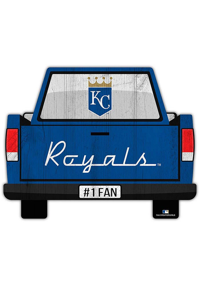 Kansas City Royals Truck Back Cutout Sign - Blue