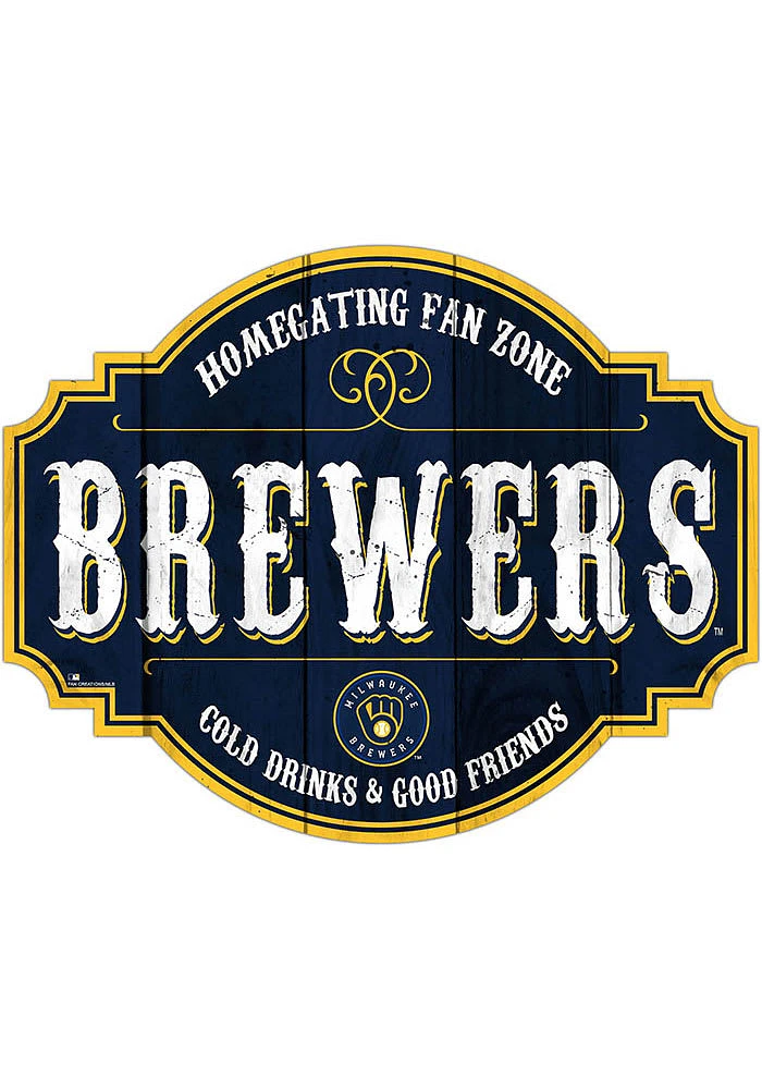 Milwaukee Brewers Inch Homegating Tavern Sign