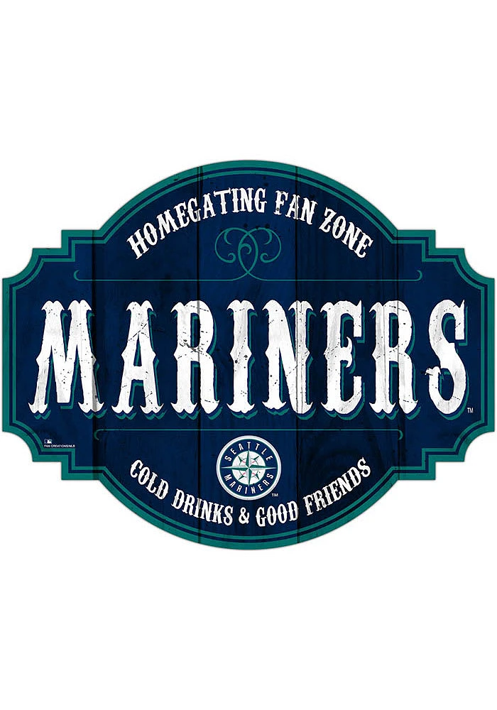 Seattle Mariners 12 Inch Homegating Tavern Sign