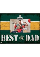 Oakland Athletics Best Dad Striped Clip Picture Frame