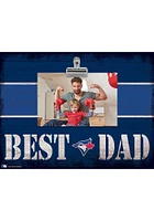 Toronto Blue Jays Best Dad Striped Clip Picture Frame