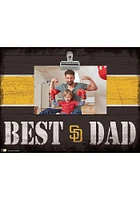 San Diego Padres Best Dad Striped Clip Picture Frame