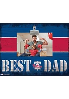 Philadelphia Phillies Best Dad Striped Clip Picture Frame