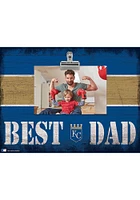 Kansas City Royals Best Dad Striped Clip Picture Frame - Blue