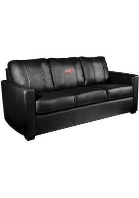 Washington Capitals Faux Leather Sofa - Black