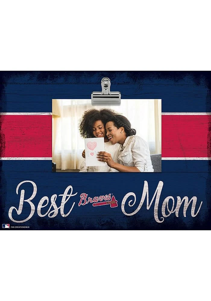Atlanta Braves Best Mom Clip Picture Frame
