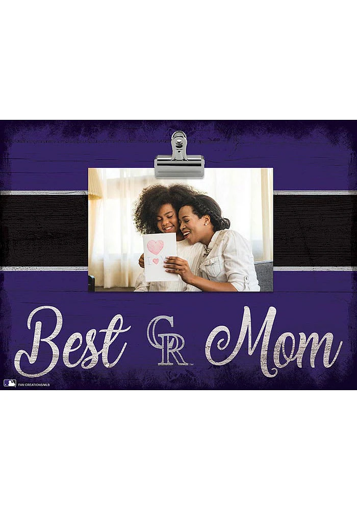 Colorado Rockies Best Mom Clip Picture Frame