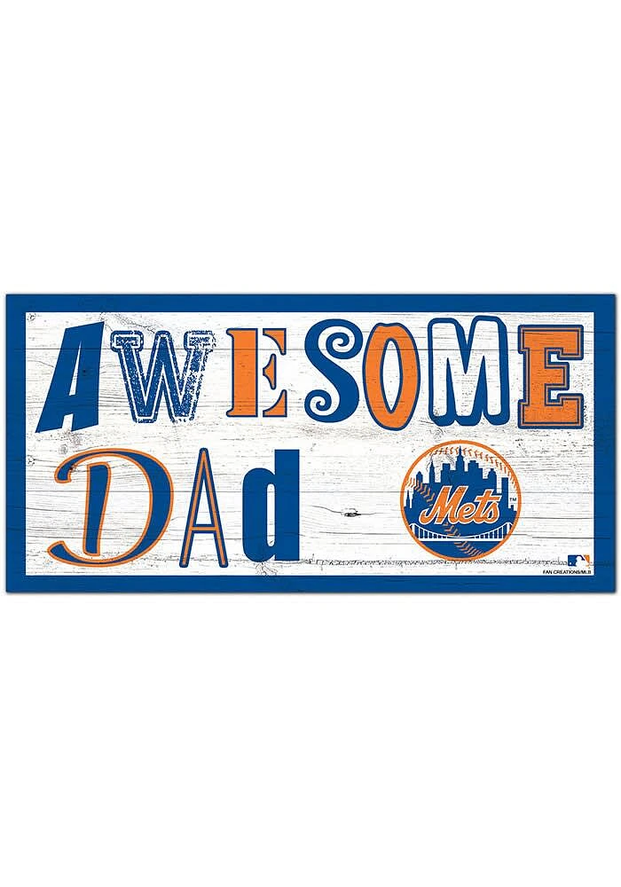 New York Mets Awesome Dad Sign