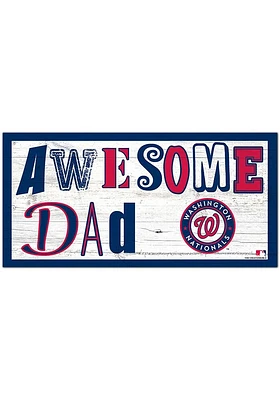 Washington Nationals Awesome Dad Sign