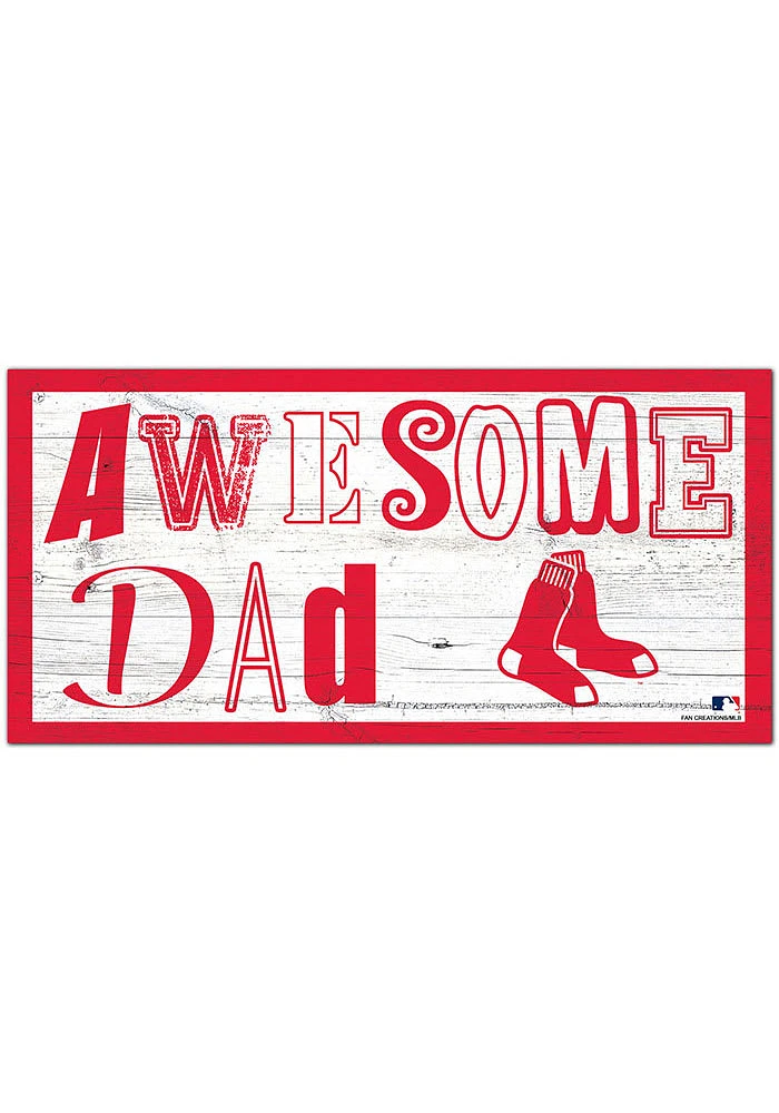 Boston Red Sox Awesome Dad Sign