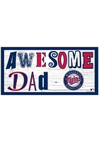 Minnesota Twins Awesome Dad Sign
