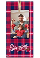 Atlanta Braves Plaid Clothespin Sign
