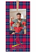 St Louis Cardinals Plaid Clothespin Sign
