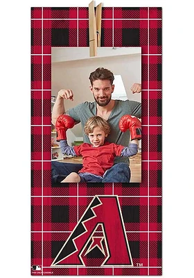 Arizona Diamondbacks Plaid Clothespin Sign