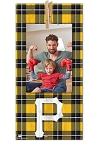 Pittsburgh Pirates Plaid Clothespin Sign