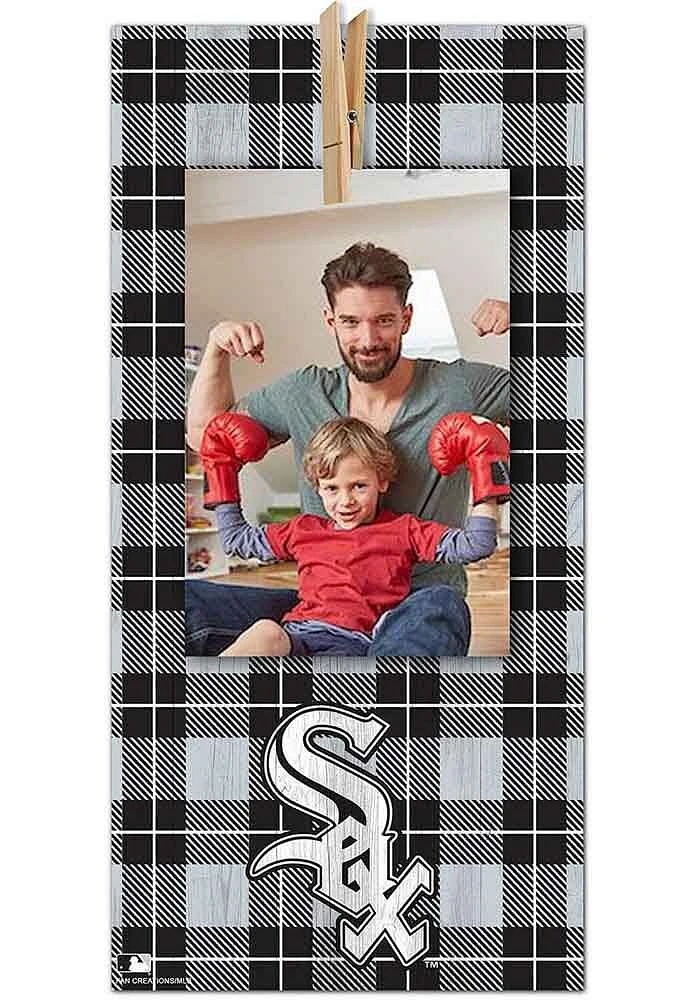 Chicago White Sox Plaid Clothespin Sign