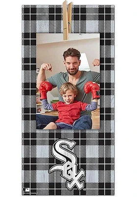 Chicago White Sox Plaid Clothespin Sign