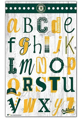 Oakland Athletics Alphabet Sign