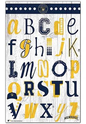Milwaukee Brewers Alphabet Sign