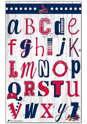 St Louis Cardinals Alphabet Sign